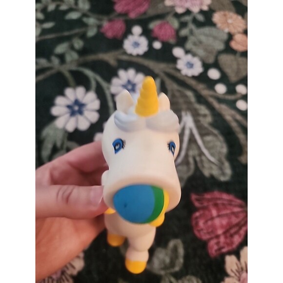 Hog Wild Unicorn Popper White With Rainbow Ball, Kids Play Toy, Plastic Unicorn - Picture 5 of 11